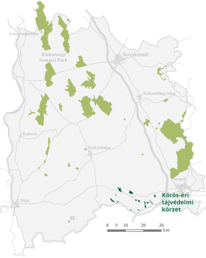 Körös-ér Landscape Protection Area térkép