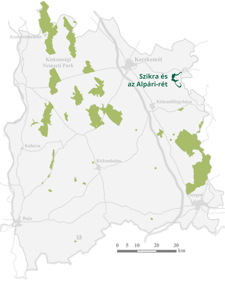 Szikra and the Alpár Meadow térkép